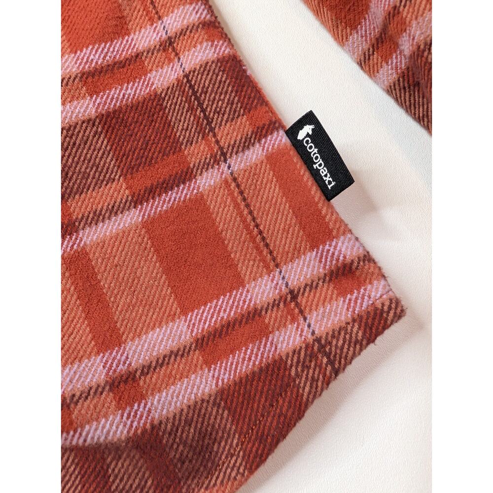 Cotopaxi Organic Mero Flannel Shirt in Spice Orange Woman Size M - Picture 6 of 13